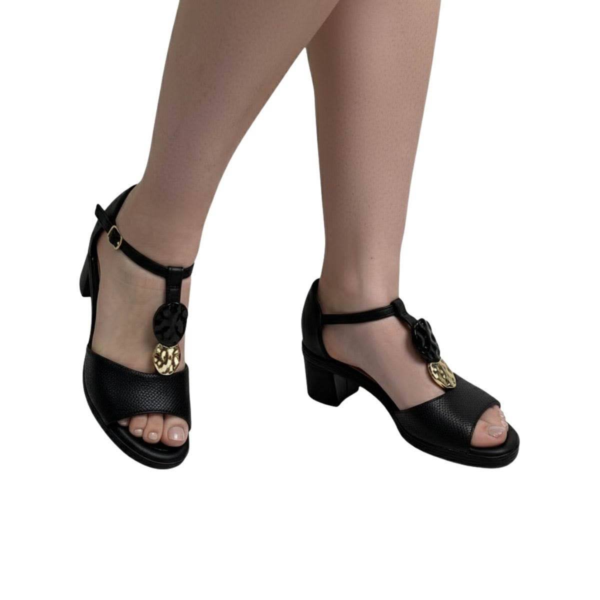 Sandália Piccadilly Feminina 566078 Preta Preto 2