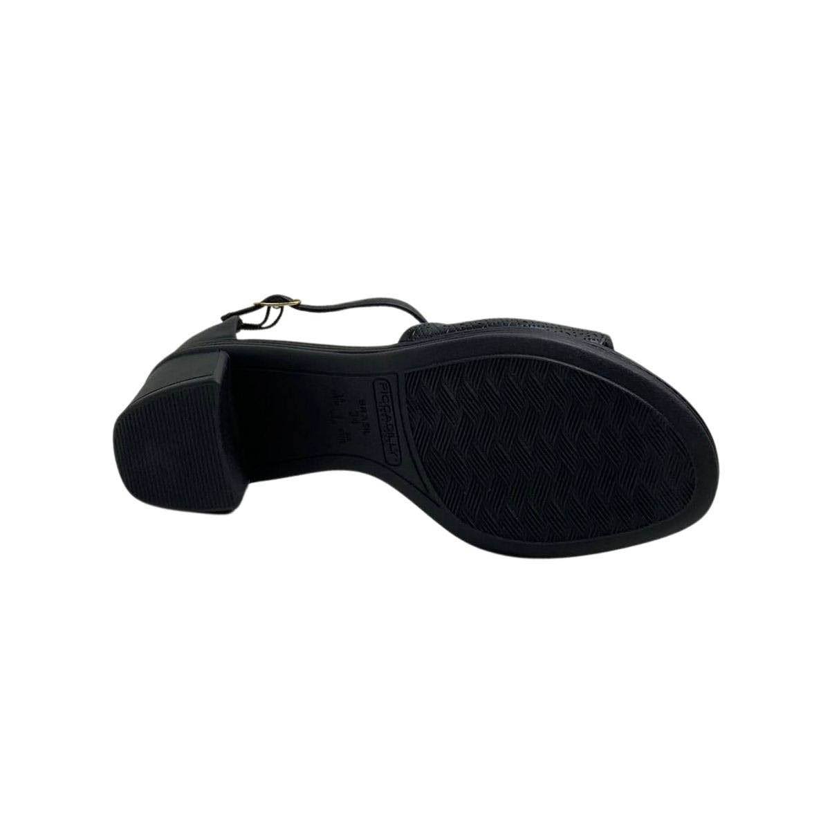 Sandália Piccadilly Feminina 566078 Preta Preto 6