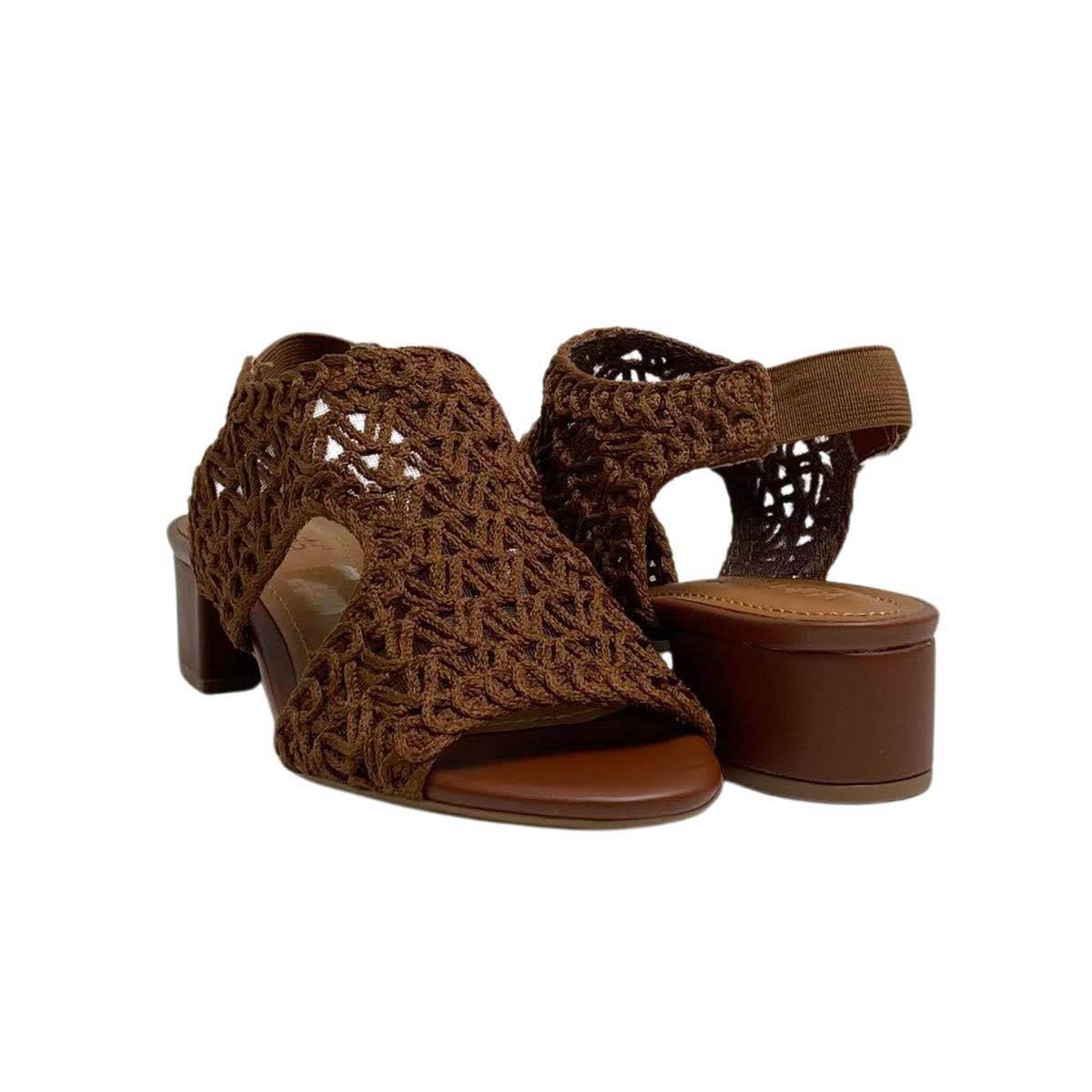 Sandália Feminina Valentina 453082 Marrom Escuro Marrom 5