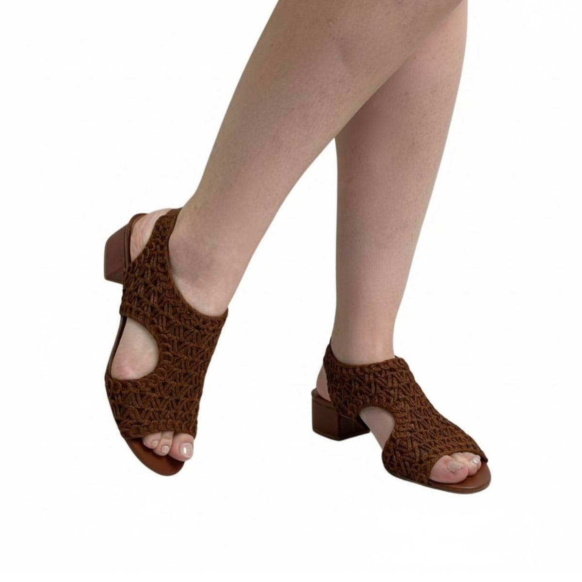 Sandália Feminina Valentina 453082 Marrom Escuro Marrom 2