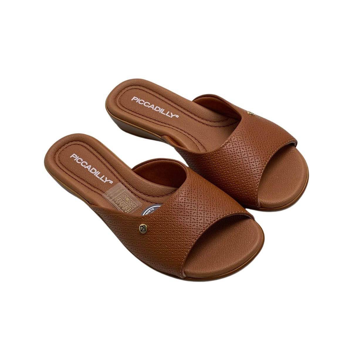 Tamanco Piccadilly Feminino 500352 Marrom Marrom 4