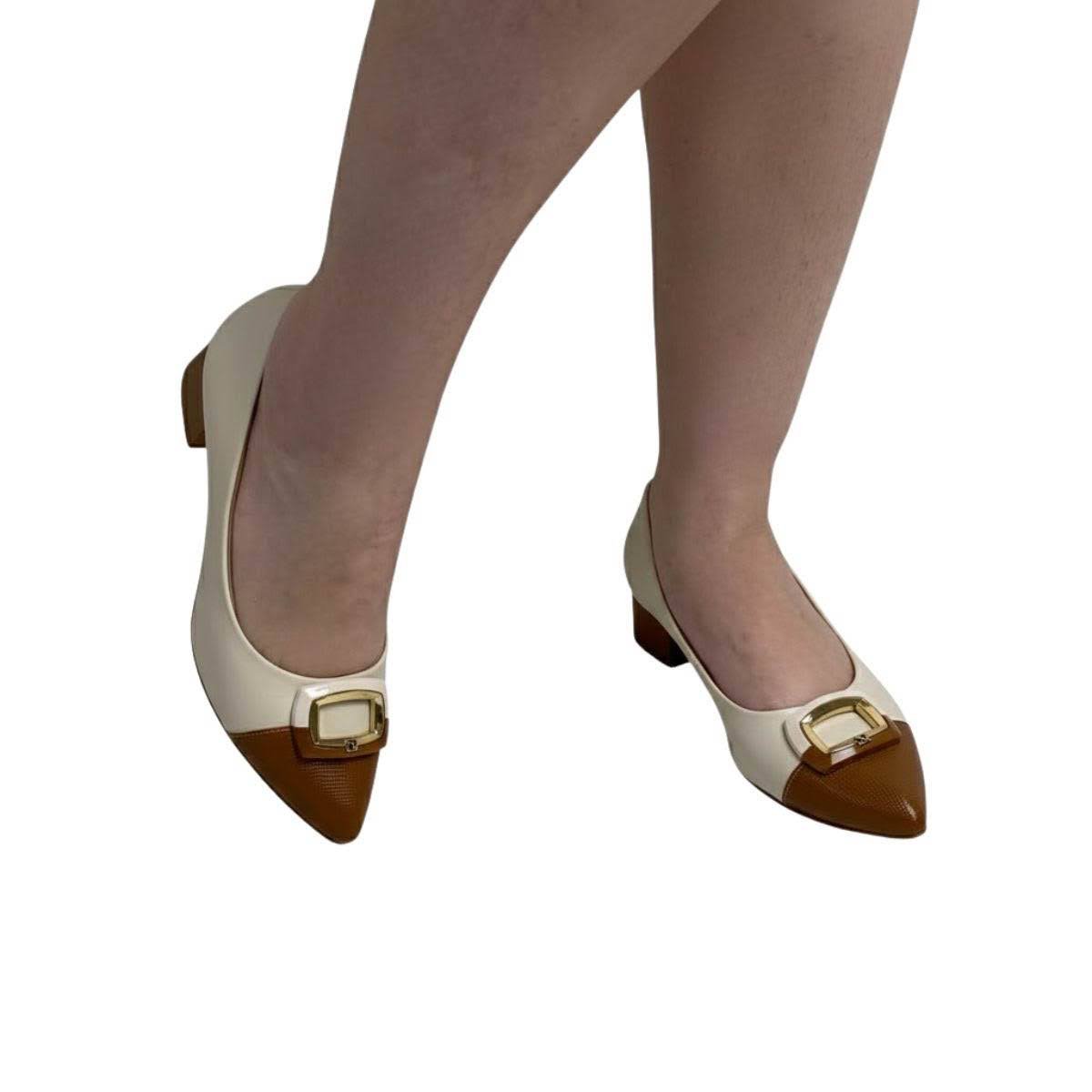 Sapato Piccadilly Feminino 739095 Marfim Branco 2