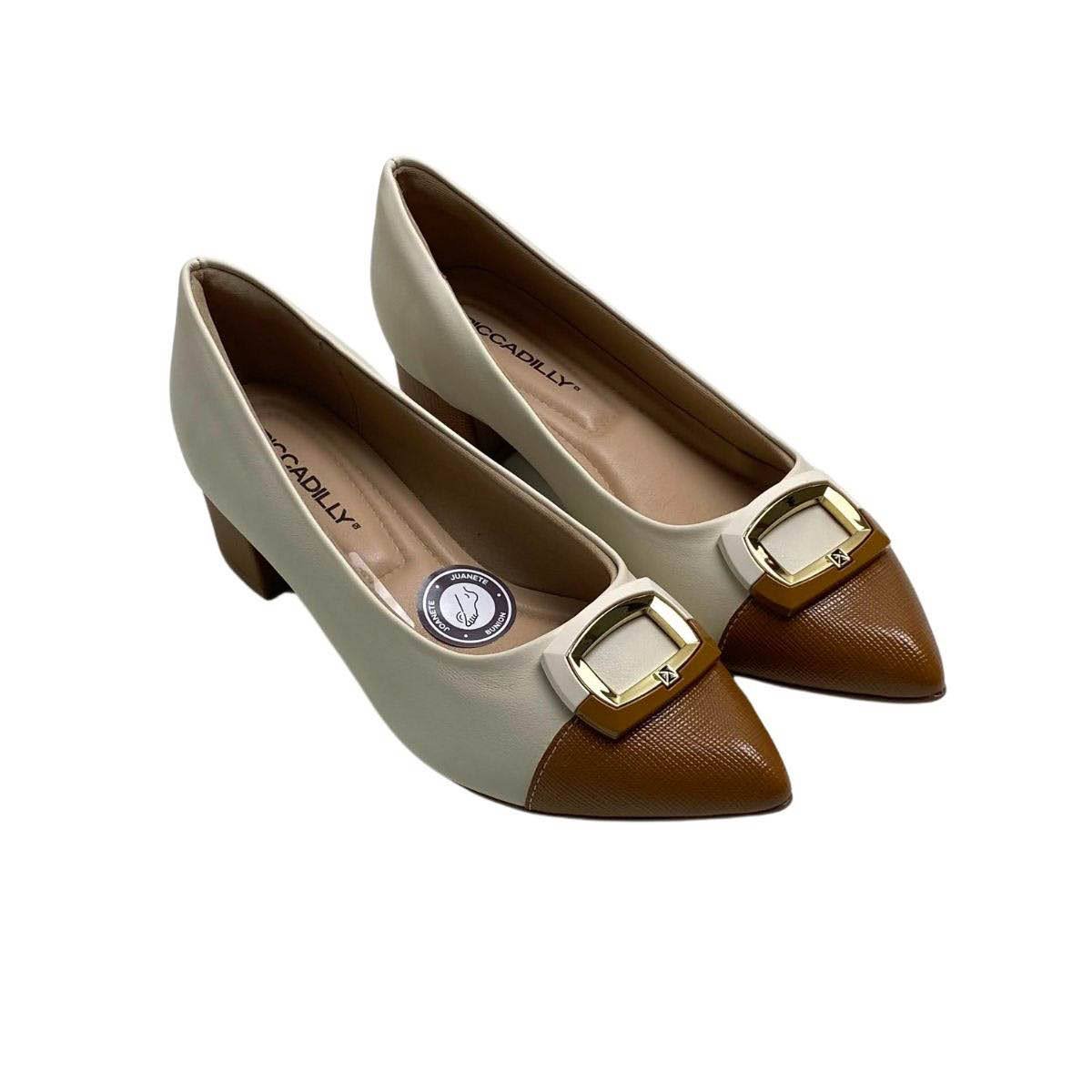 Sapato Piccadilly Feminino 739095 Marfim Branco 4