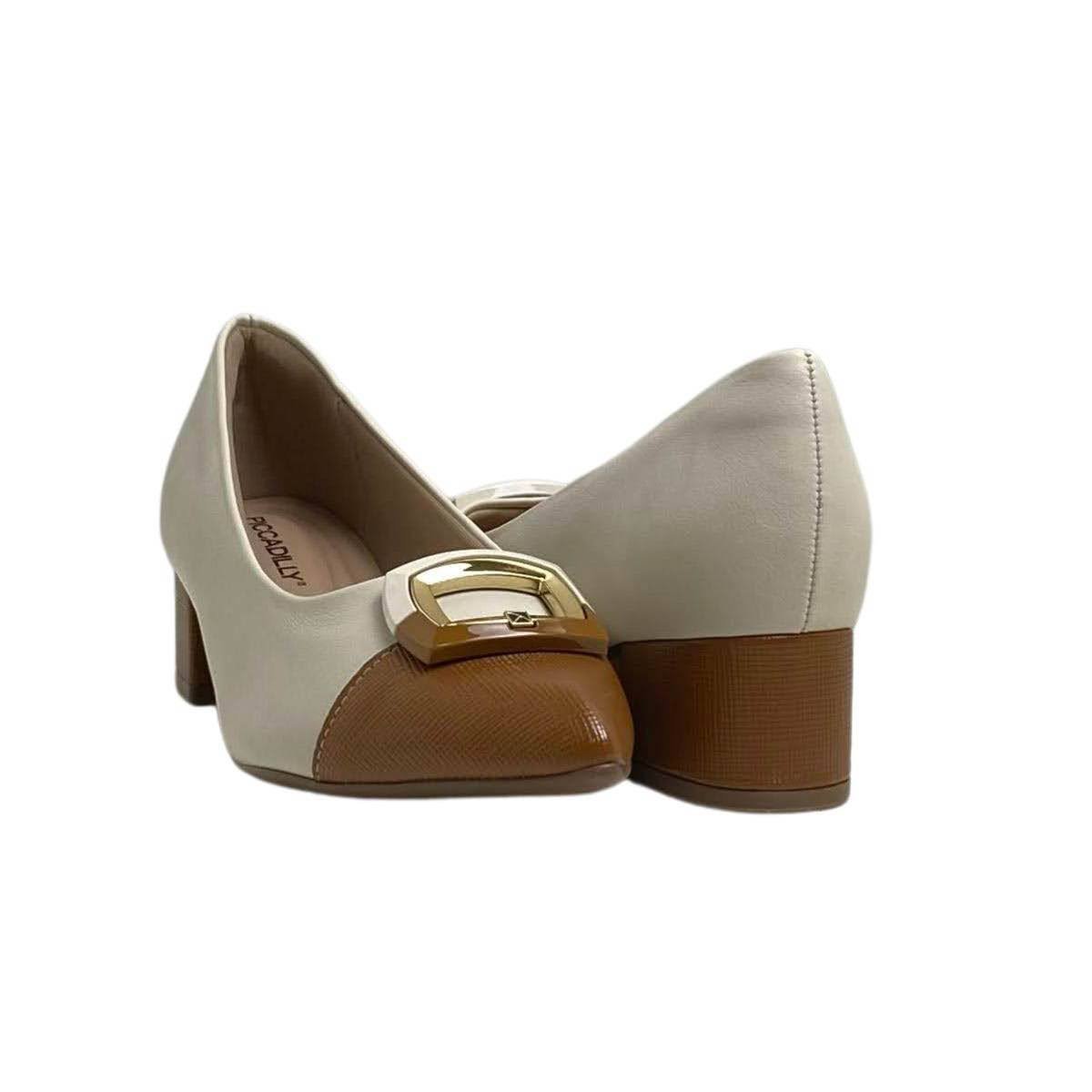 Sapato Piccadilly Feminino 739095 Marfim Branco 5