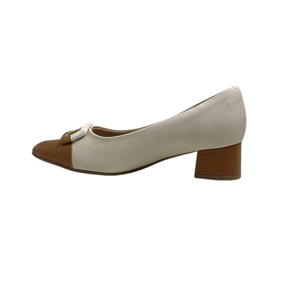 Sapato Piccadilly Feminino 739095 Marfim Branco 3