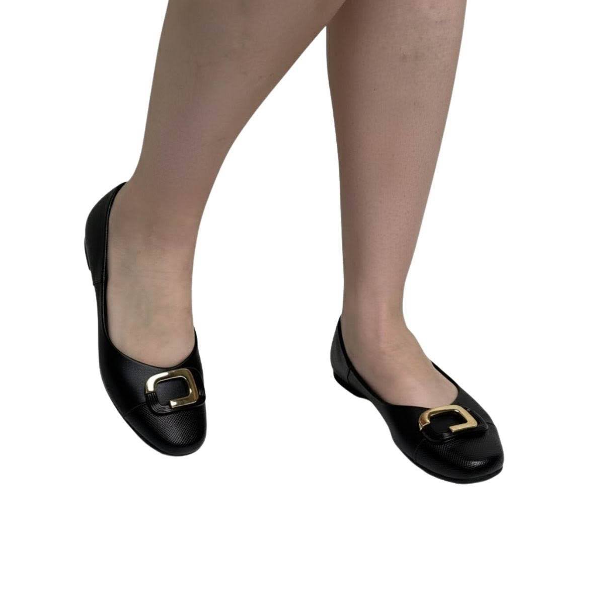 Sapatilha Piccadilly Feminina 250262 Preto Preto 2