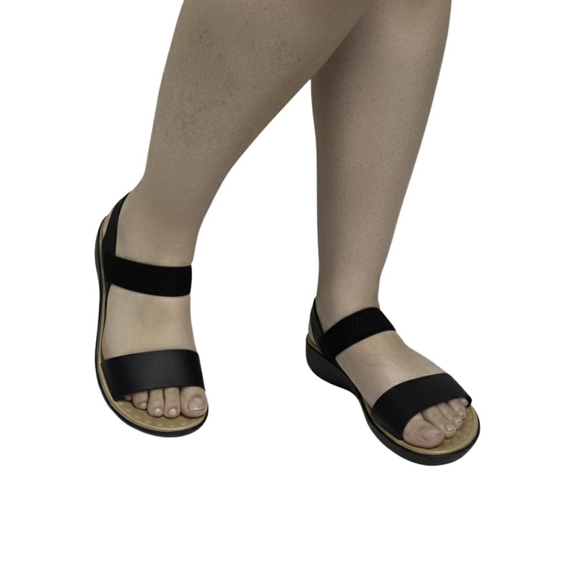 Sandália Terra e Água Feminina 479011 Preto Preto 2