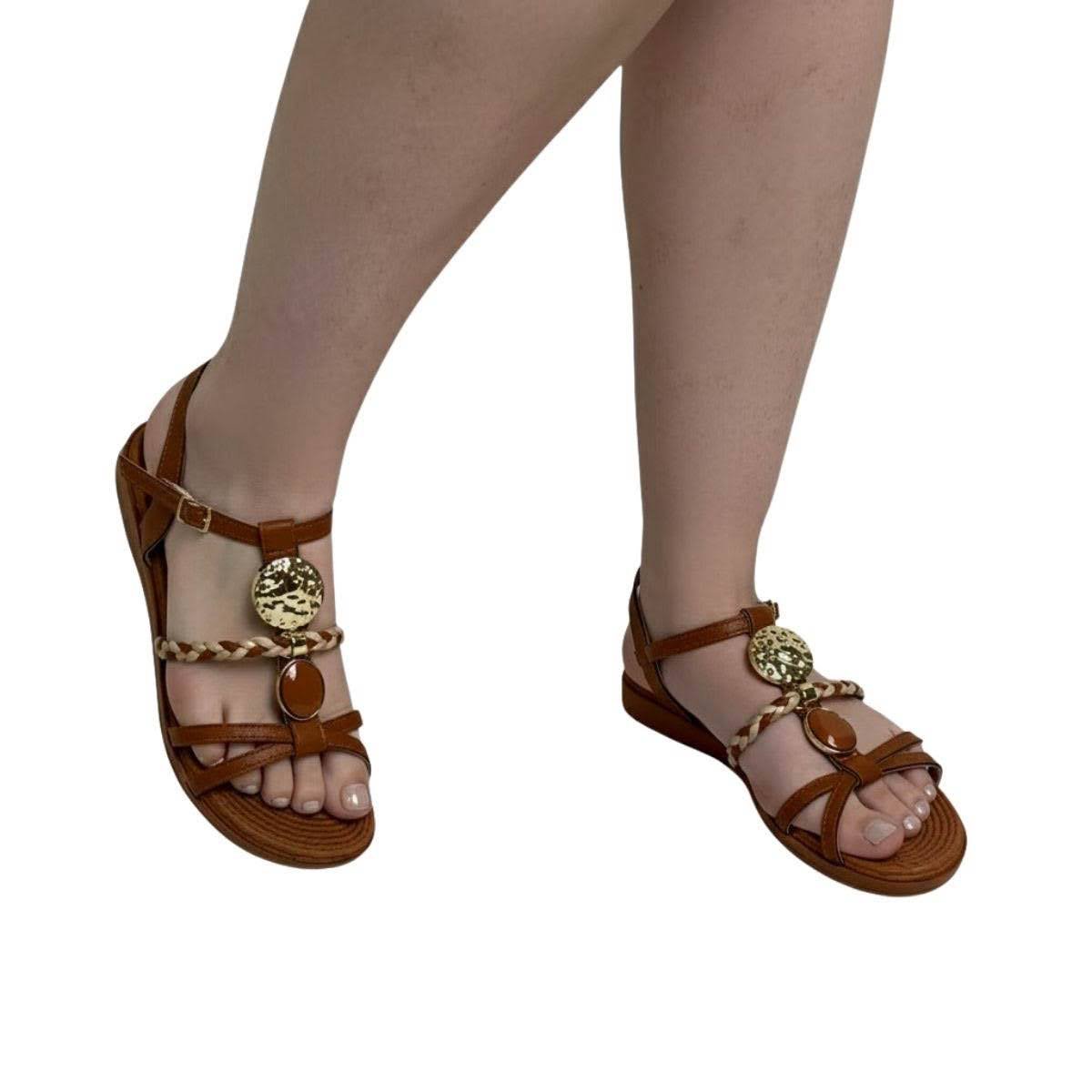 Sandália Piccadilly Feminina 513040 Marrom Marrom 2