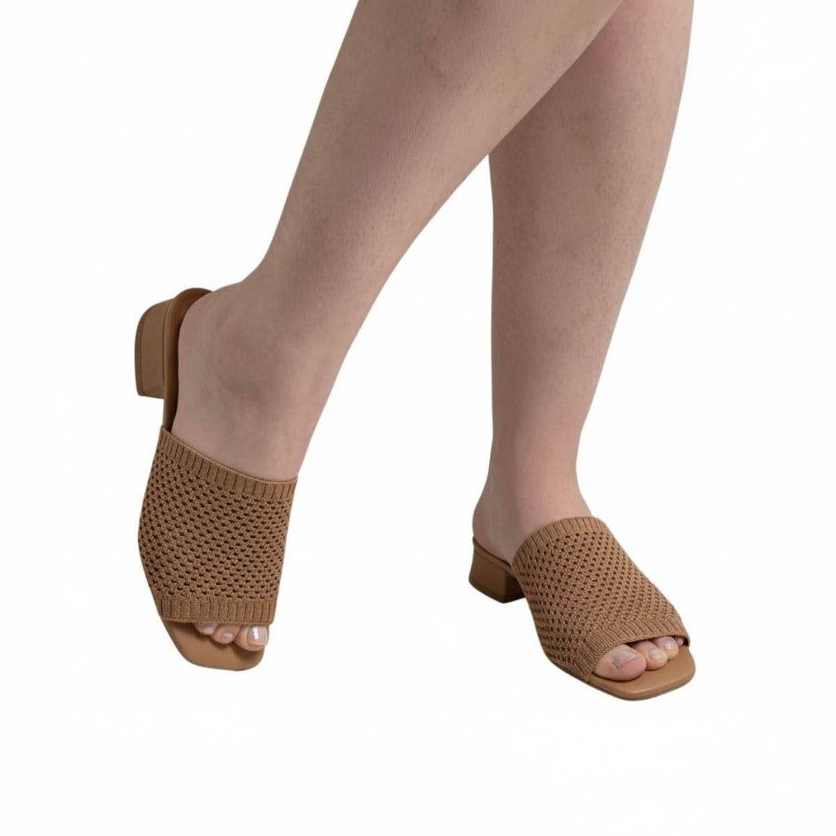 Tamanco Valentina Feminino 455058 Bege Bege 2