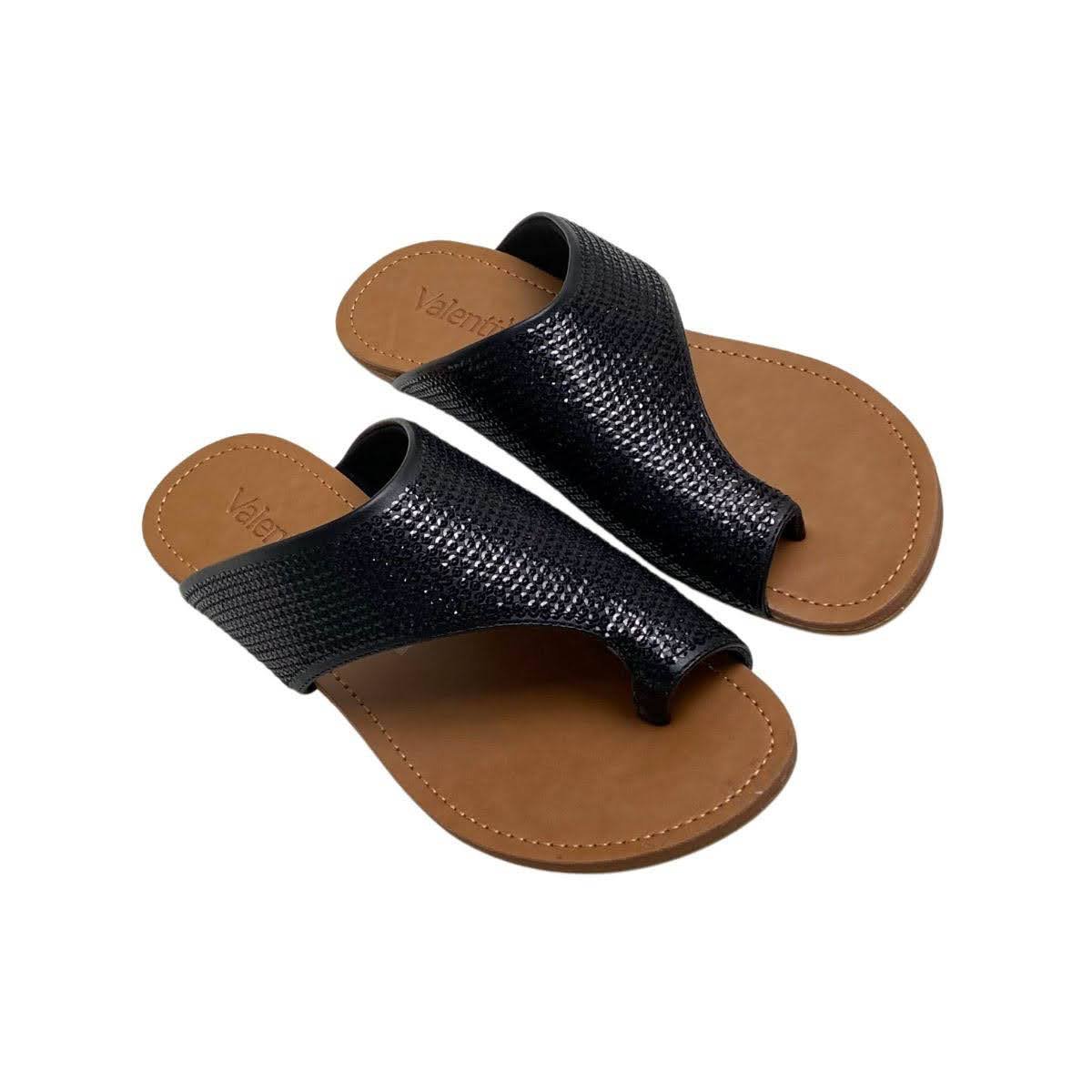 Rasteira Valentina Feminina 230268 Preta Preto 4