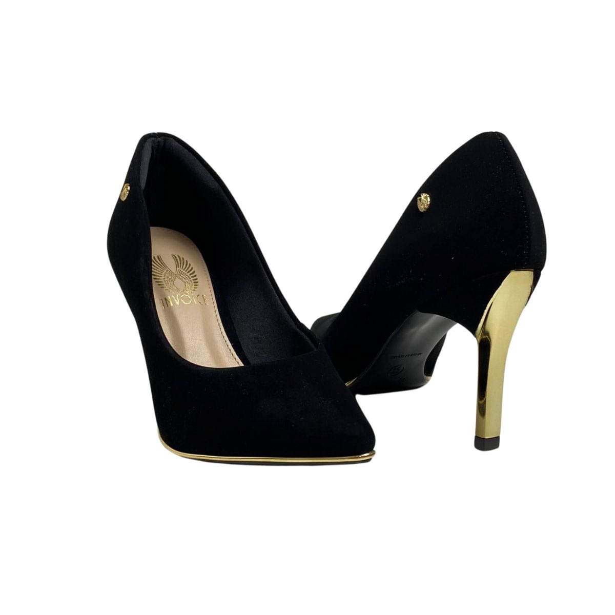 Scarpin Invoice Feminino 208000N Preto Preto 7