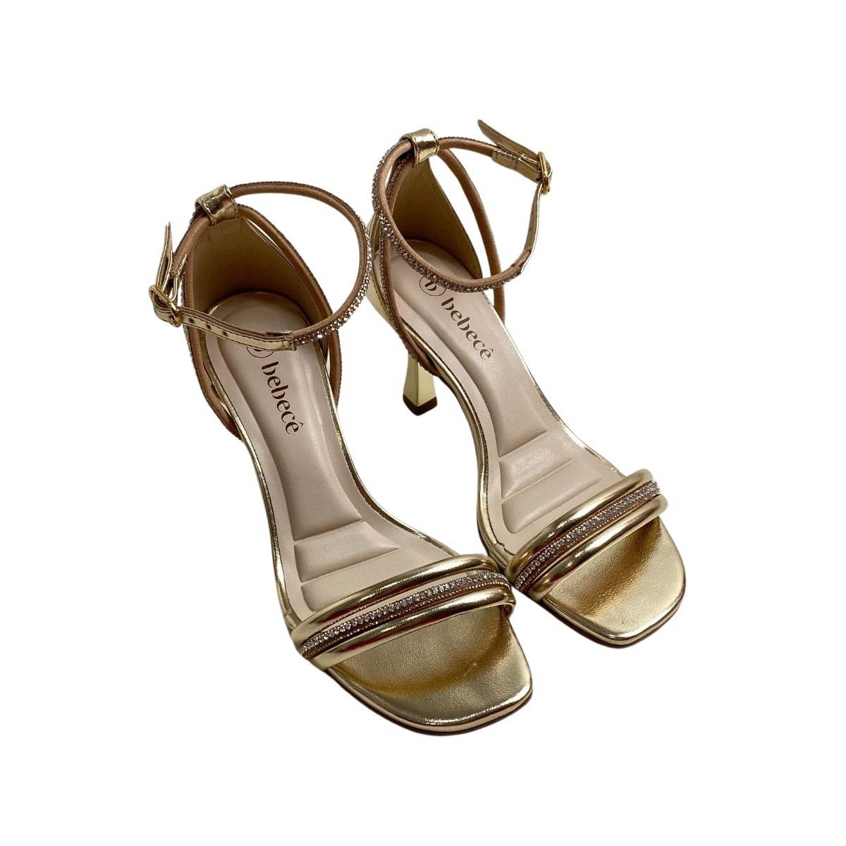 Sandália Bebecê Feminina T7549650 Dourado Dourado 4