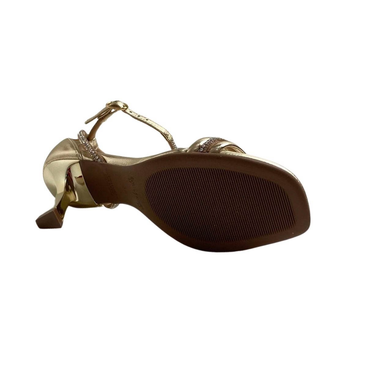 Sandália Bebecê Feminina T7549650 Dourado Dourado 6