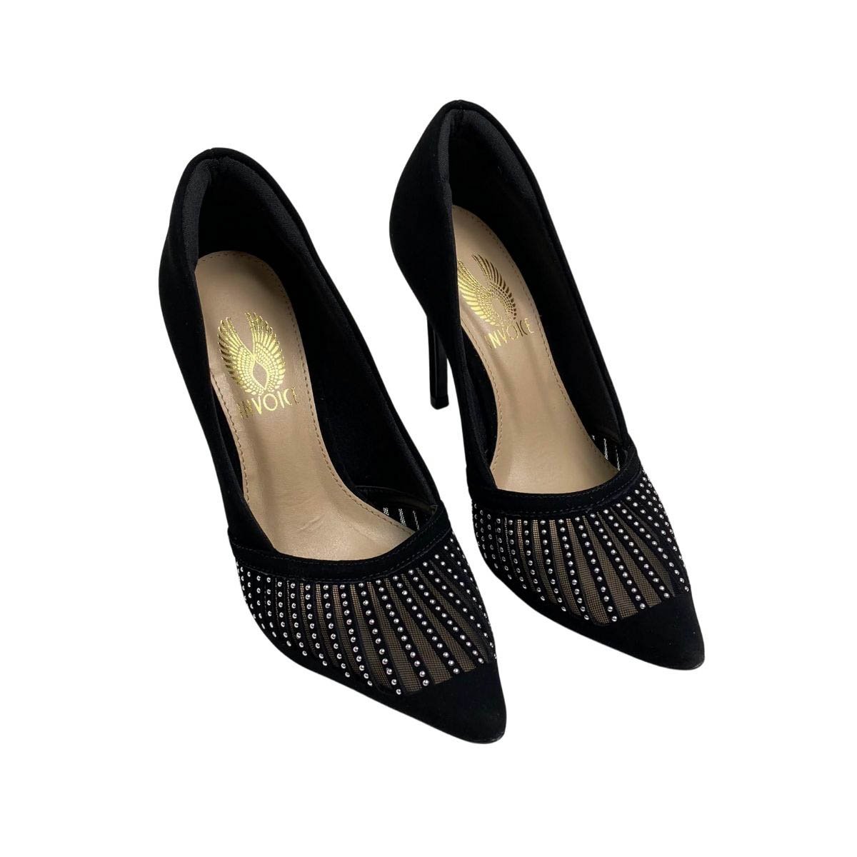Scarpin Invoice Feminino 213183 Preto Preto 4