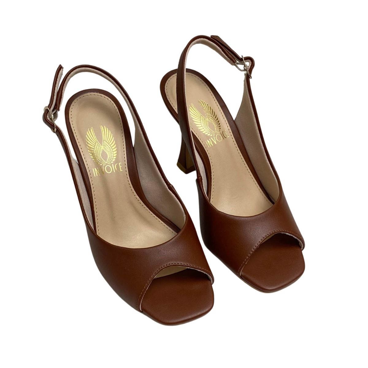 Sandália Invoice Feminina 286010 Marrom Marrom 4