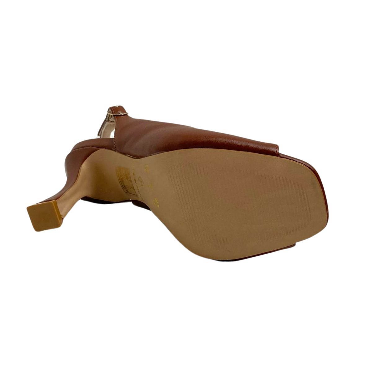 Sandália Invoice Feminina 286010 Marrom Marrom 5