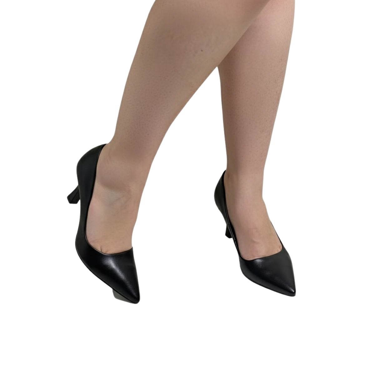 Scarpin Bebecê Feminino T7041631 Preto Preto 2