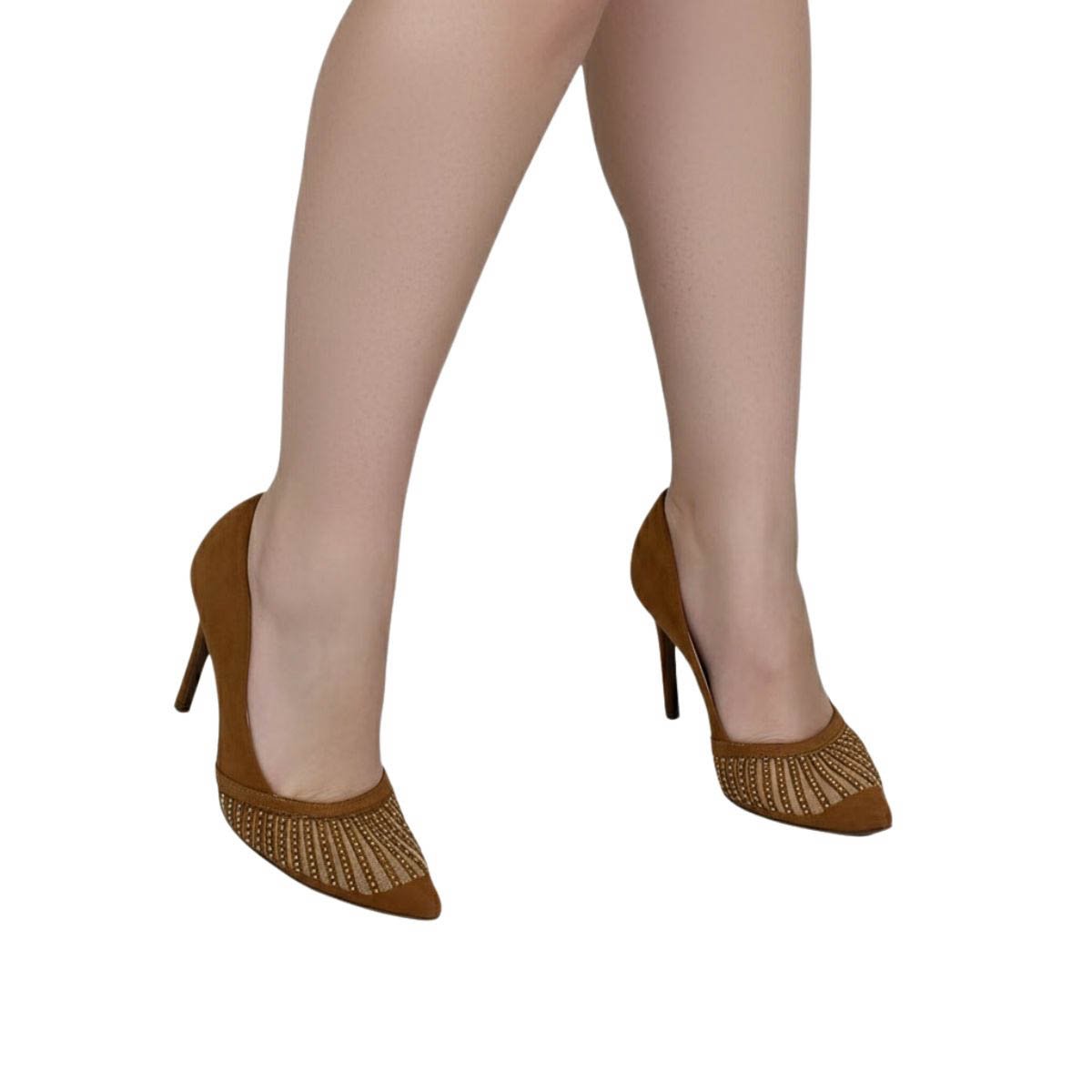 Scarpin Invoice Feminino 213183 Marrom Marrom 2