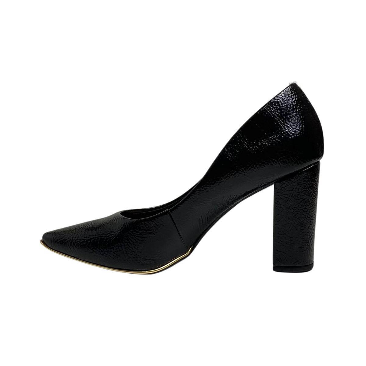 Scarpin Invoice Feminino 214001 Preto Preto 3