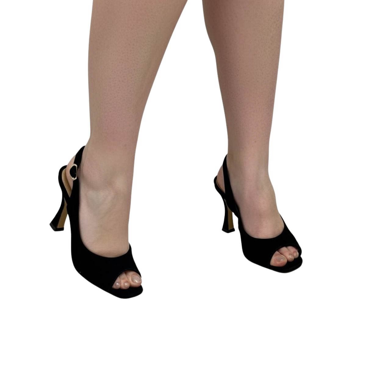 Sandália Invoice Feminina 286010 Preta Preto 2