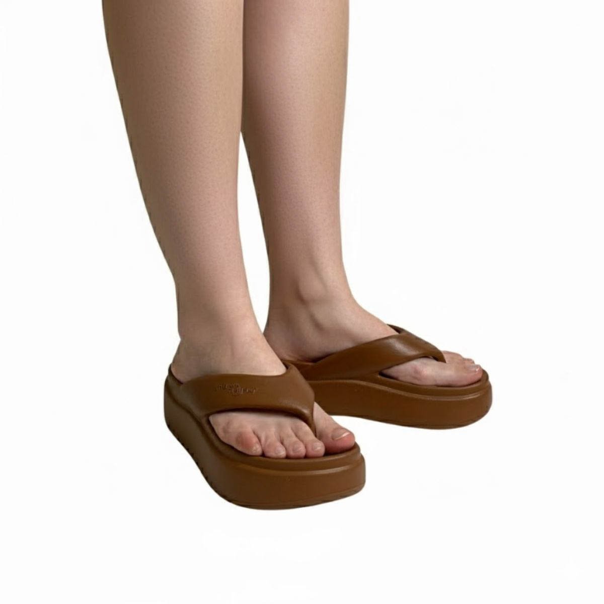 Chinelo Piccadilly Feminino C246003 Marrom Marrom 2