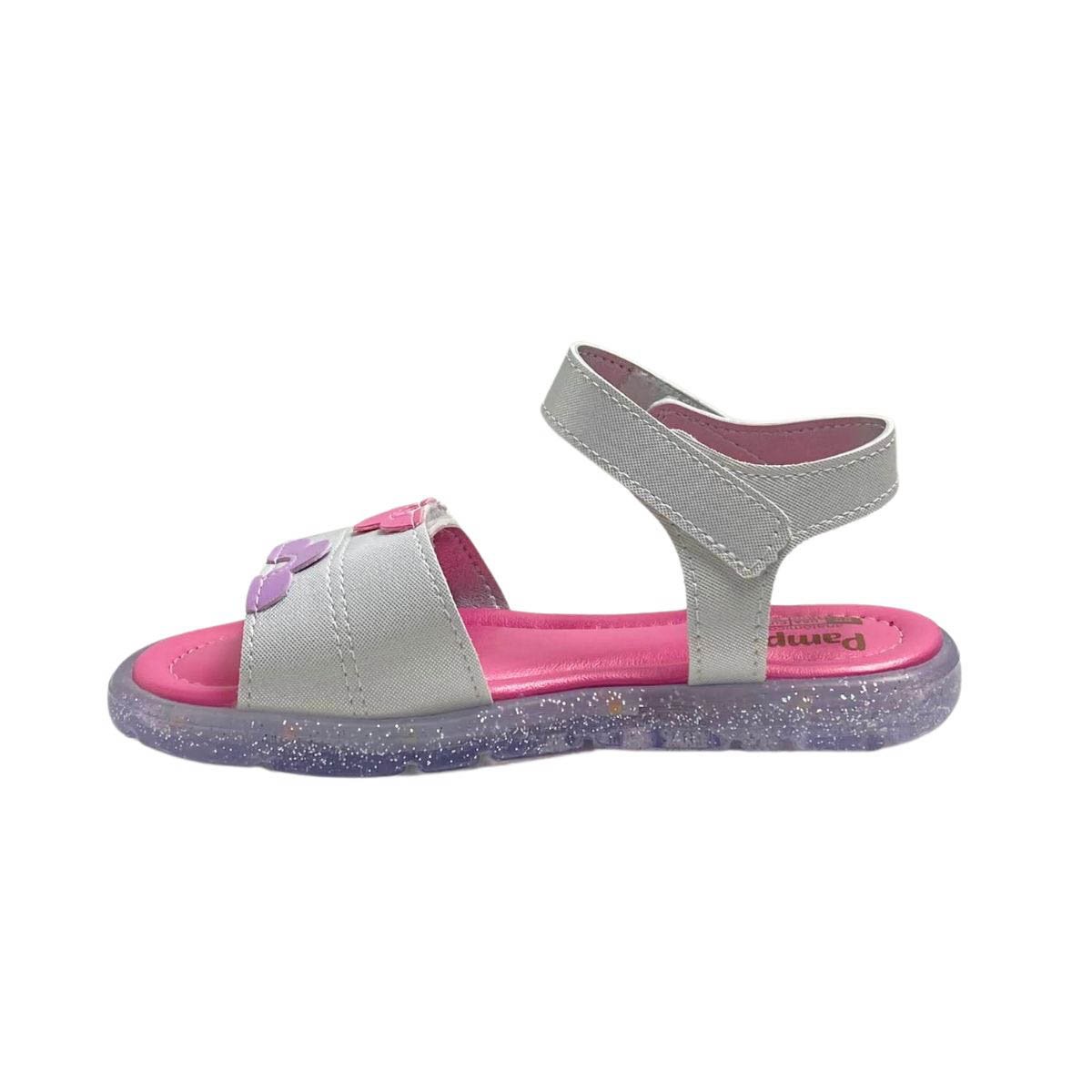 Sandália Pampili Infantil Menina 697057000 Branca Branco 3