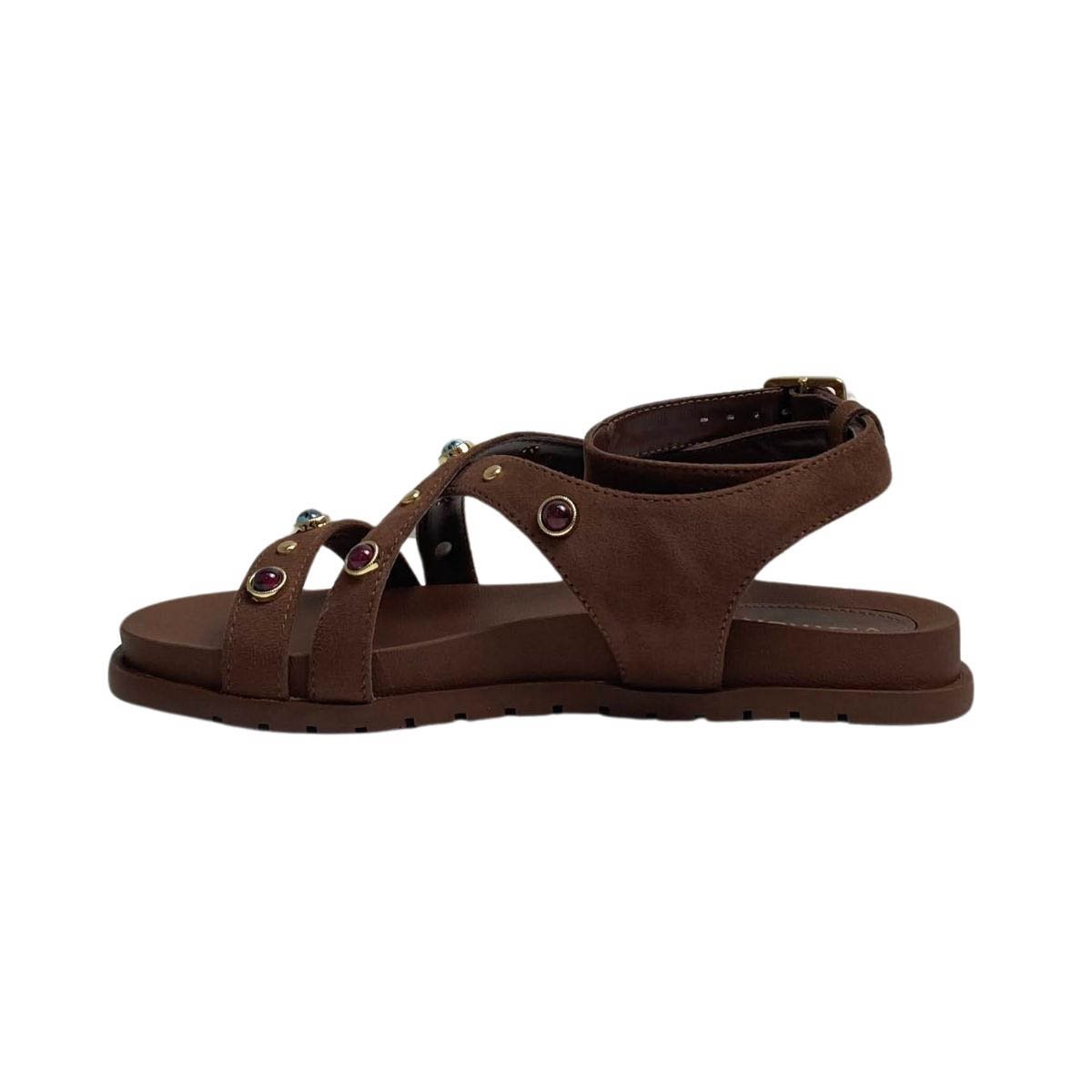 Sandália Via Marte Feminina 174016 Marrom Marrom 3