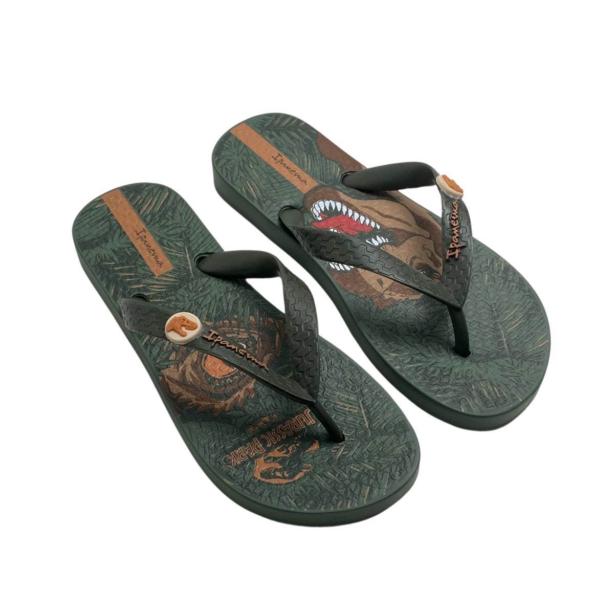 Chinelo Ipanema Infantil Menino 27324 Verde Preto 4