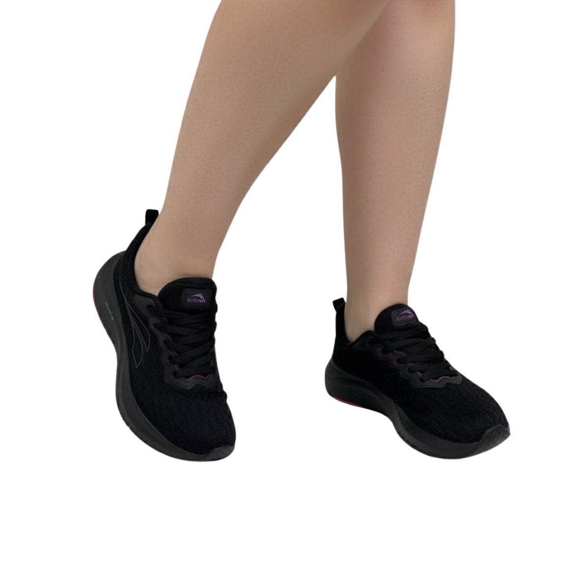Tênis Kolosh Feminino Esportivo E0202 Preto/Preto Preto 2