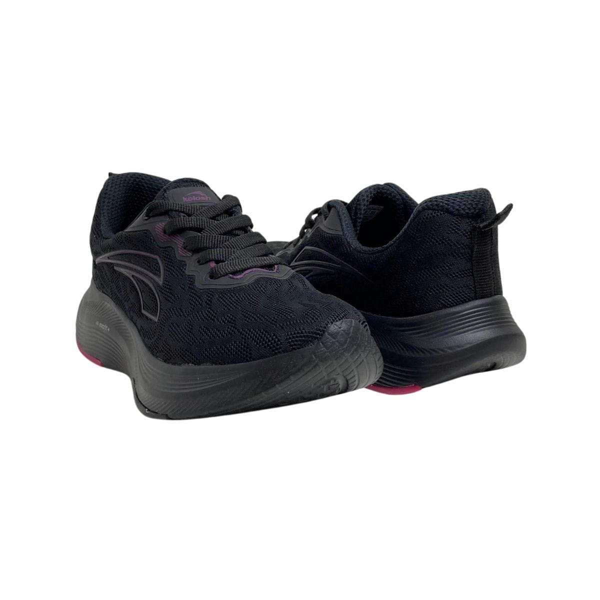 Tênis Kolosh Feminino Esportivo E0202 Preto/Preto Preto 5