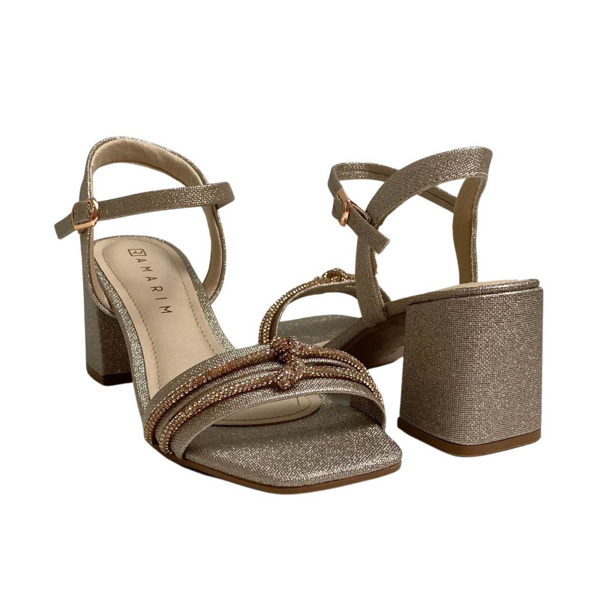 Sandália Ramarim Feminina 2534202 Dourada Dourado 5