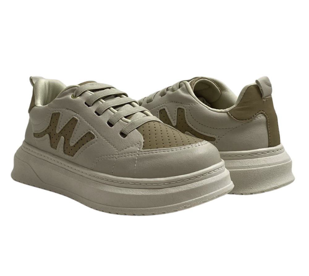 WORLD COLORS TENIS INF FEM Off White 4