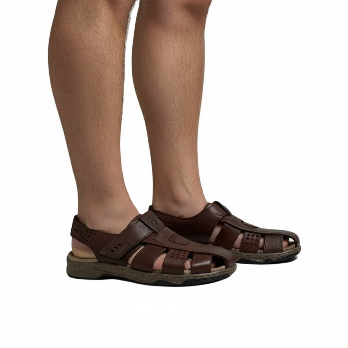 Sandália Pegada Masculina 132255 Marrom Marrom 2