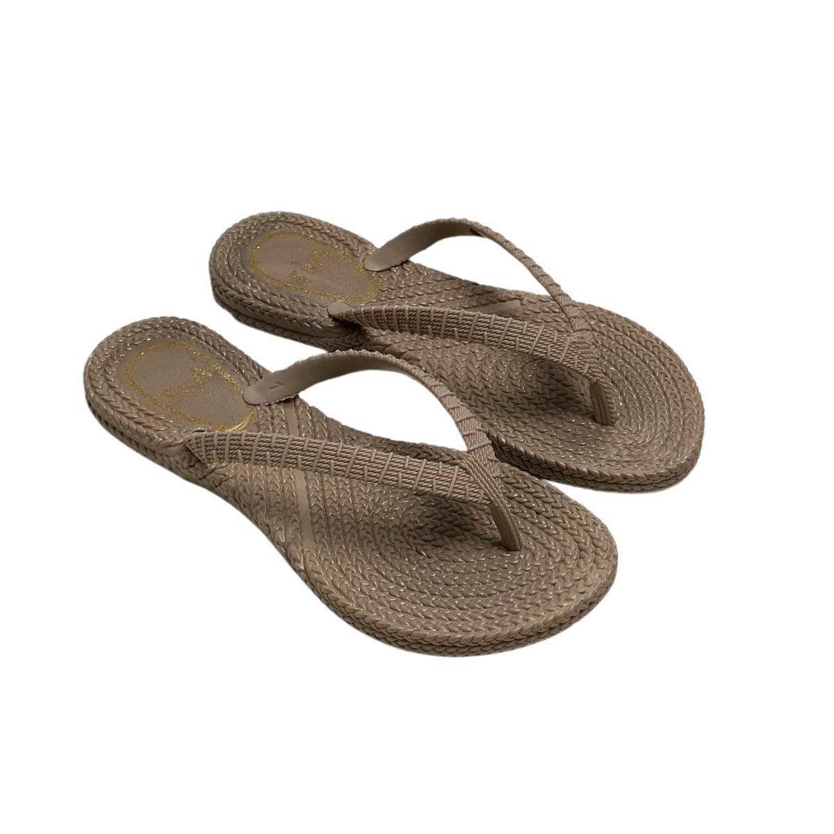 Chinelo Terra e Agua Feminino 240710 Bege Bege 4