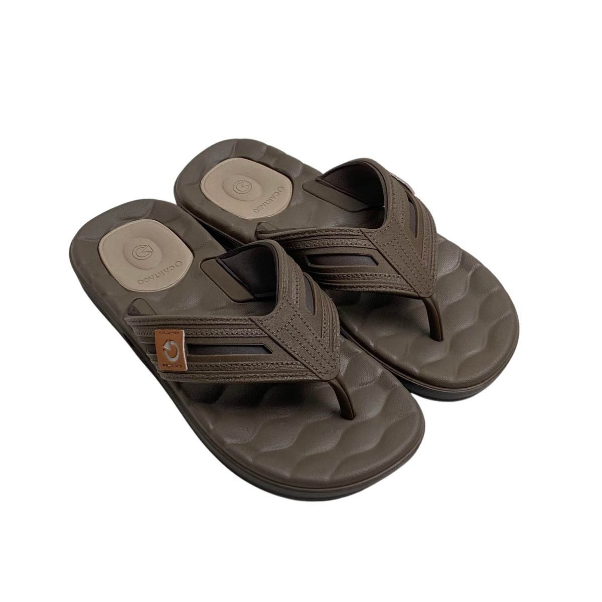 Chinelo Cartago Masculino 12530 Marrom Marrom 4
