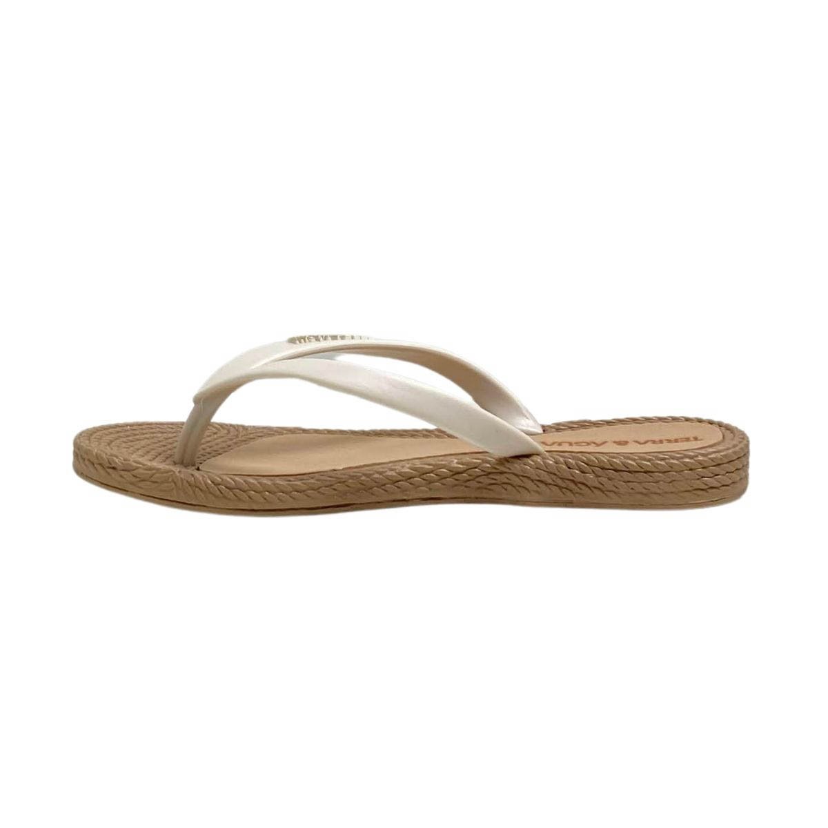 Chinelo Terra e Agua Feminino 260902 Branco Branco 3