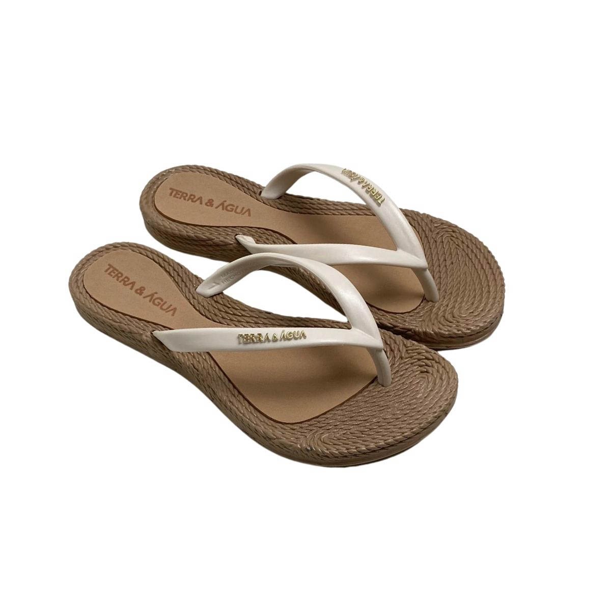 Chinelo Terra e Agua Feminino 260902 Branco Branco 4