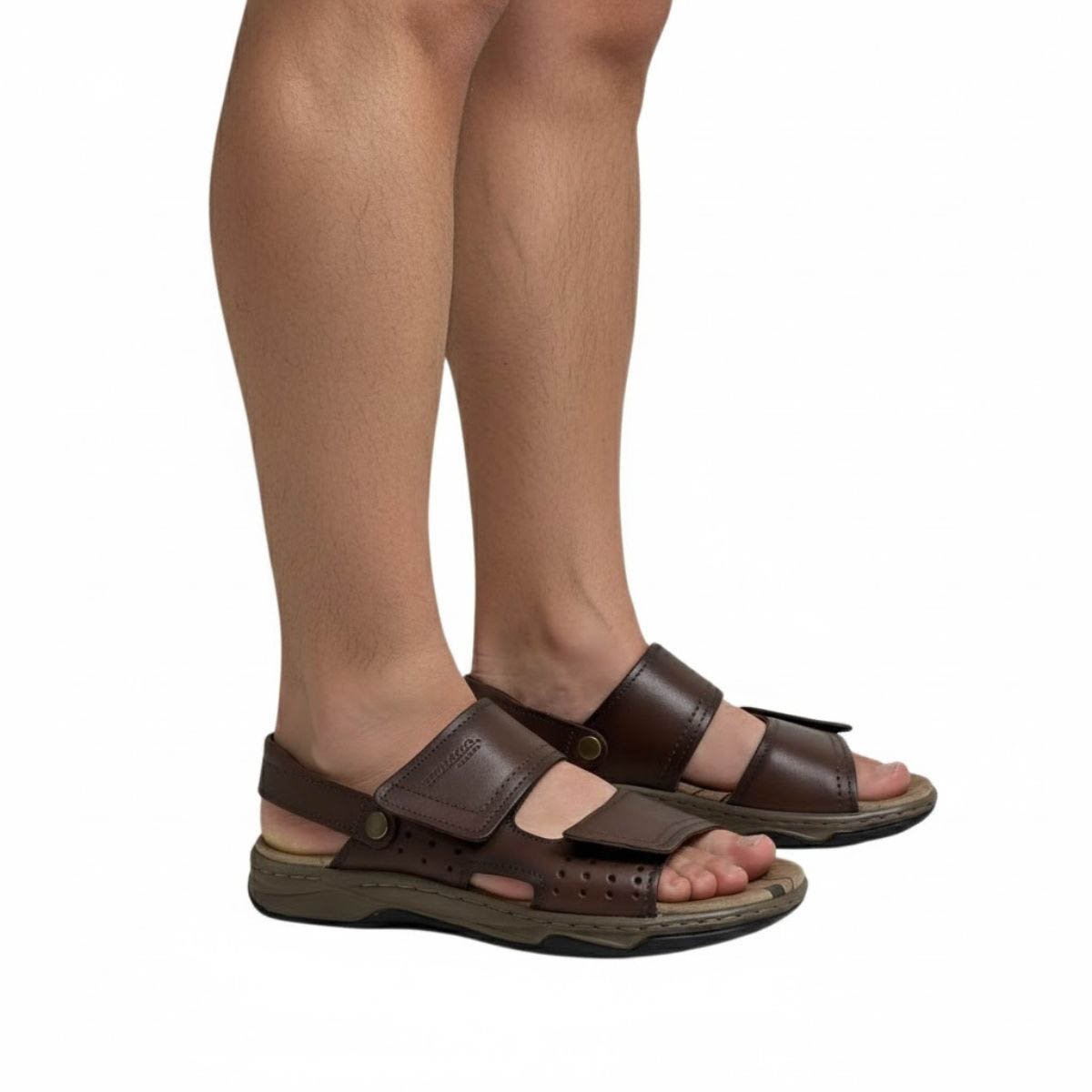 Sandália Pegada Masculina 132254 Marrom Marrom 2