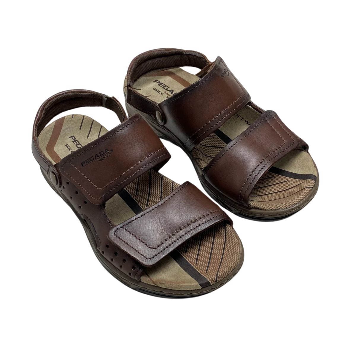 Sandália Pegada Masculina 132254 Marrom Marrom 4