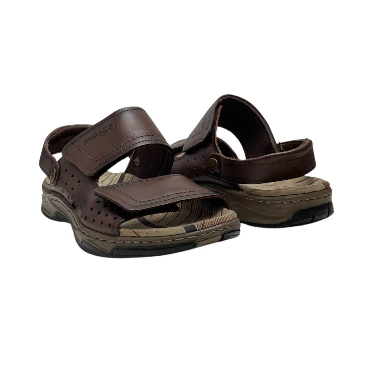 Sandália Pegada Masculina 132254 Marrom Marrom 5