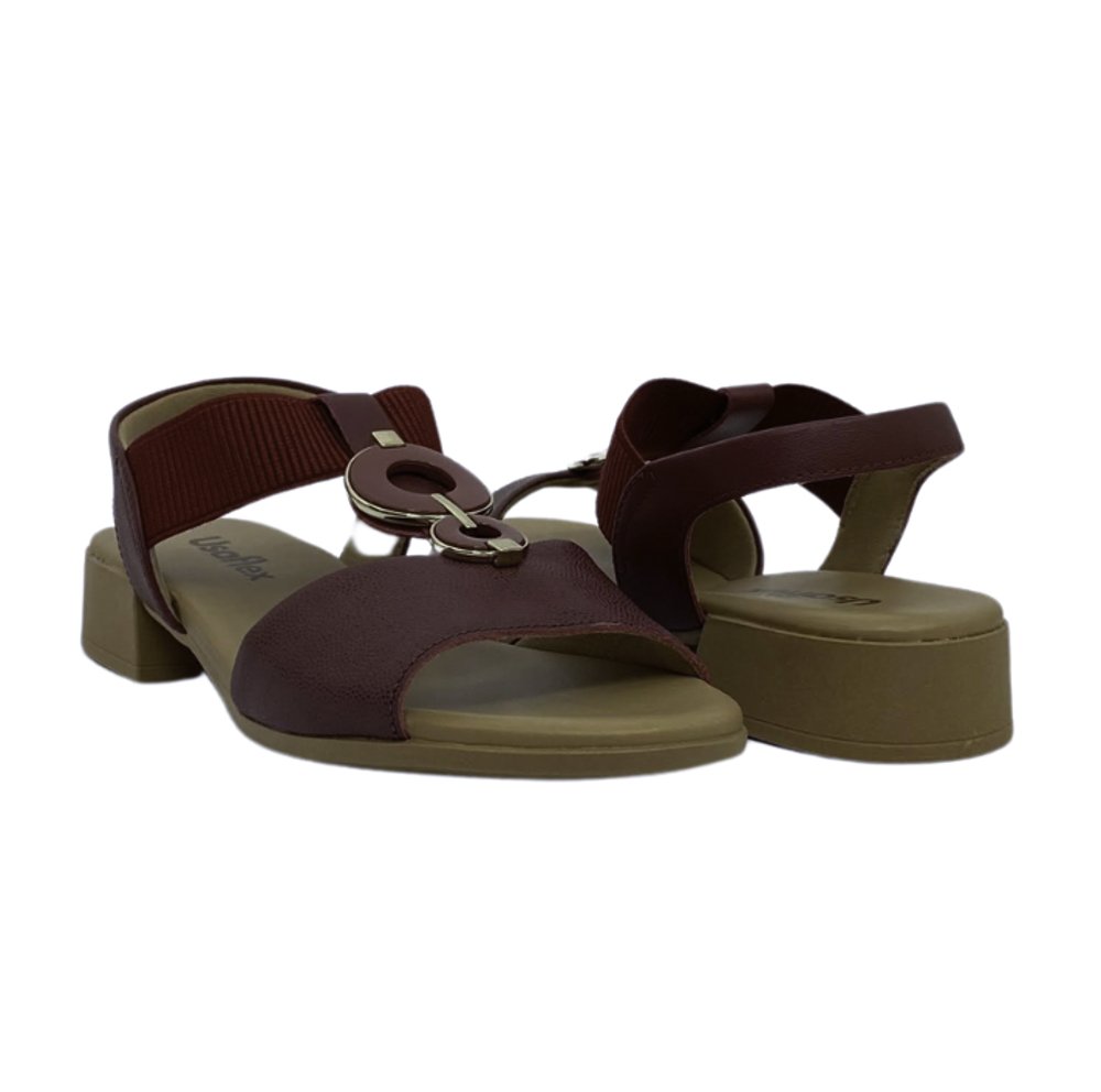 USAFLEX SANDALIA FEM Bordo 4