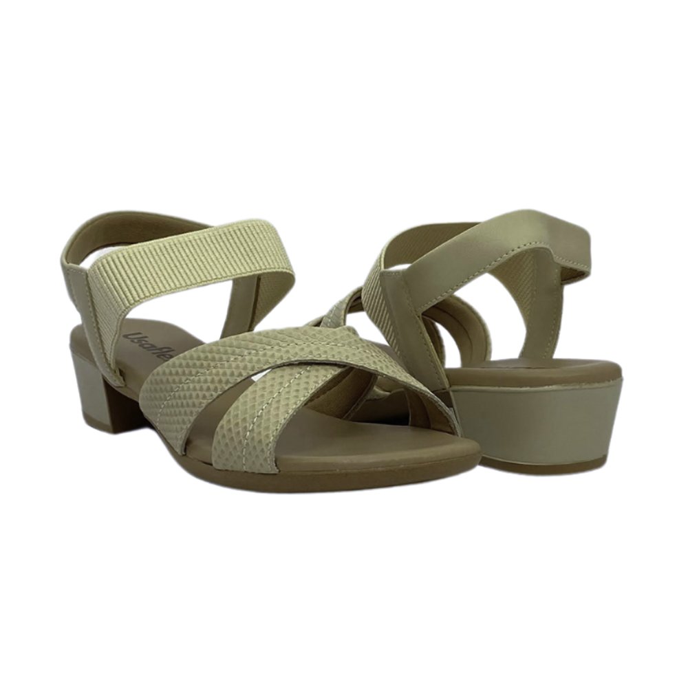USAFLEX SANDALIA FEM Creme 4