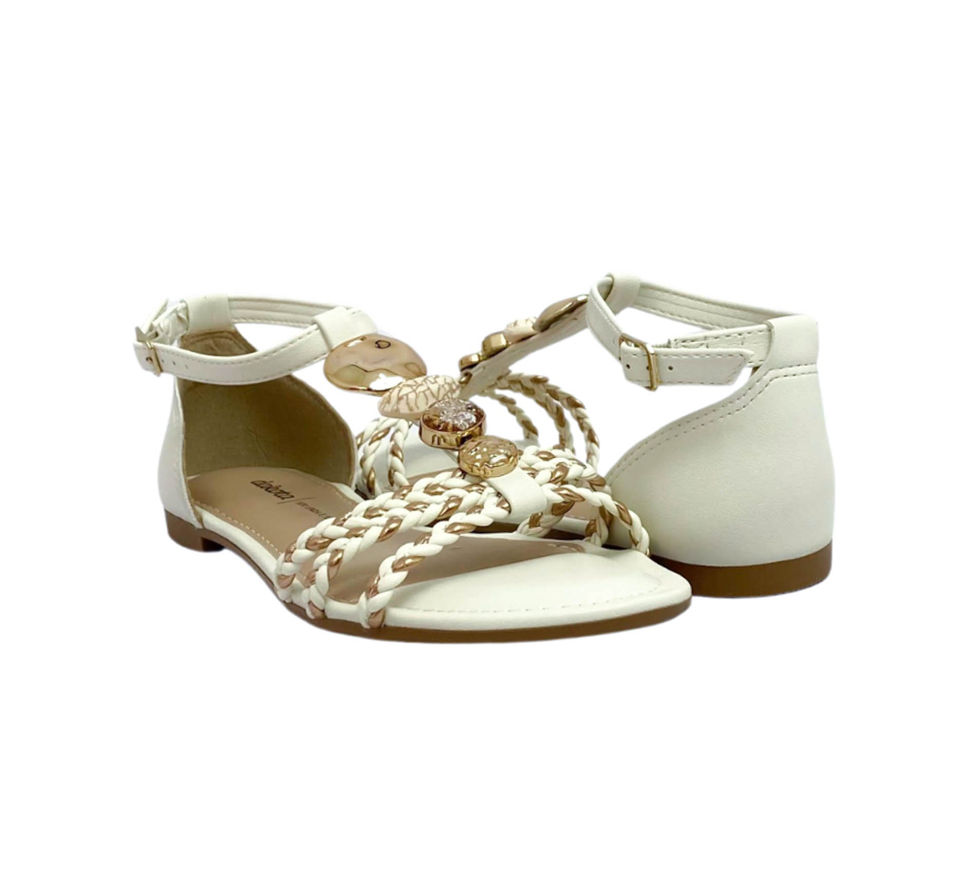 DAKOTA SANDALIA FEM Creme 4