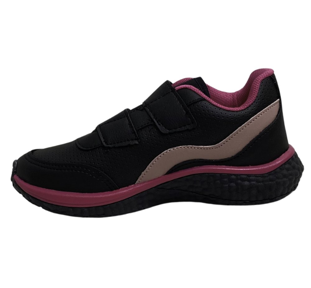 VIA VIP TENIS INF FEM Preto/Pink 2