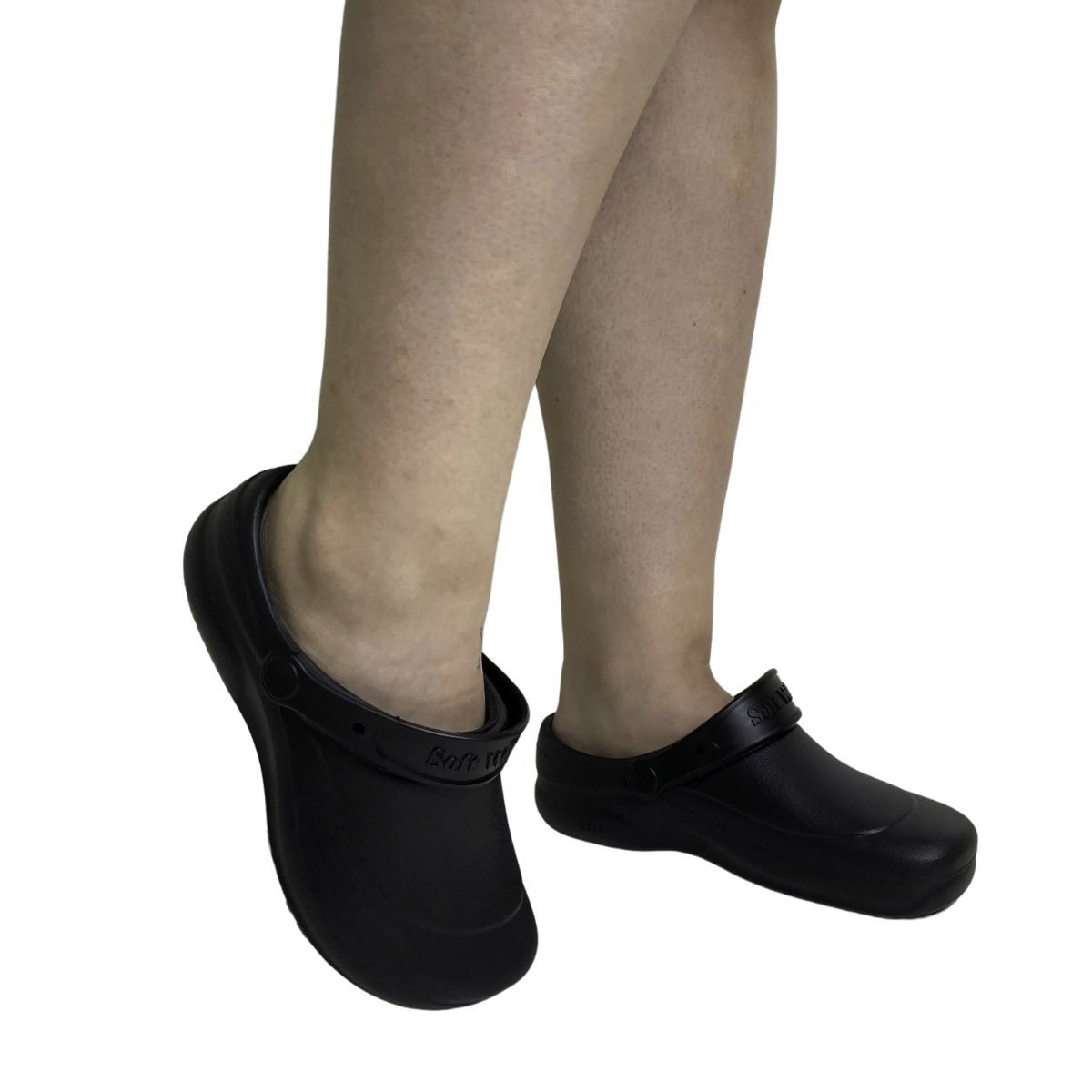 Sandalia Babuche Masculino Soft Works Antiderrapante BB60 Preto Preto 4