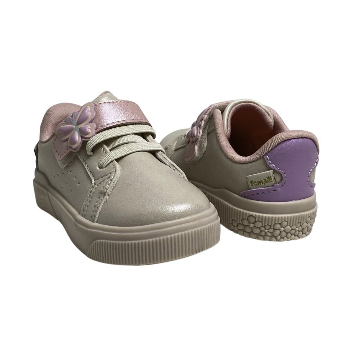 Tênis Pampili Infantil Menina 721054000e Nude Dourado/Rosa 5