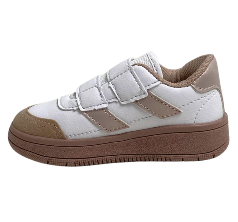 VIA VIP TENIS INF FEM Branco/Rose 2