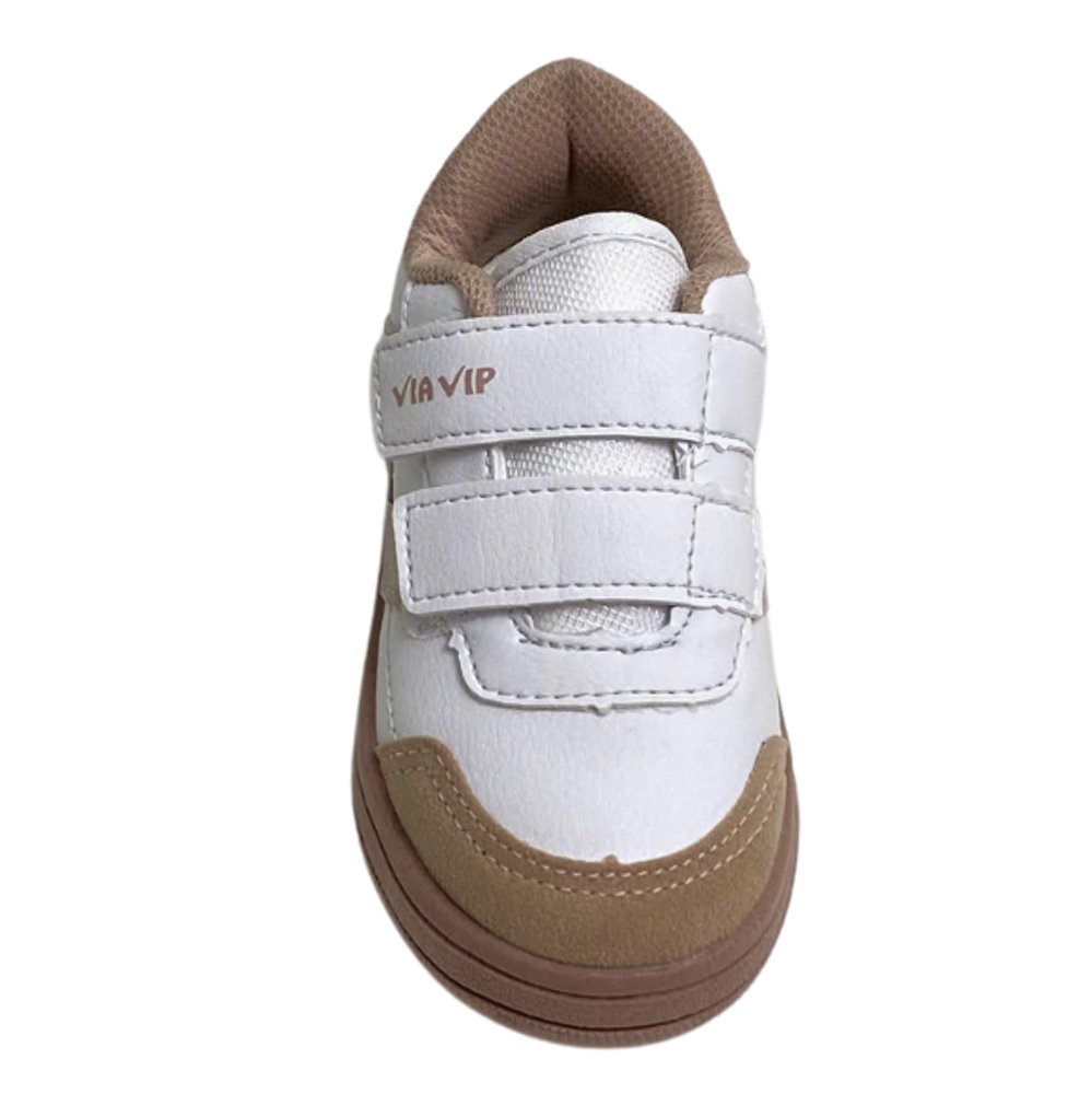 VIA VIP TENIS INF FEM Branco/Rose 3