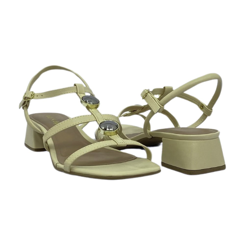 VIA SCARPA SANDALIA FEM Creme 4