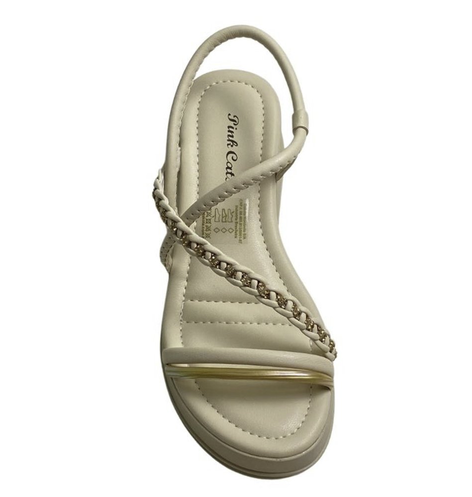 PINK CATS SANDALIA INF FEM Bege 3